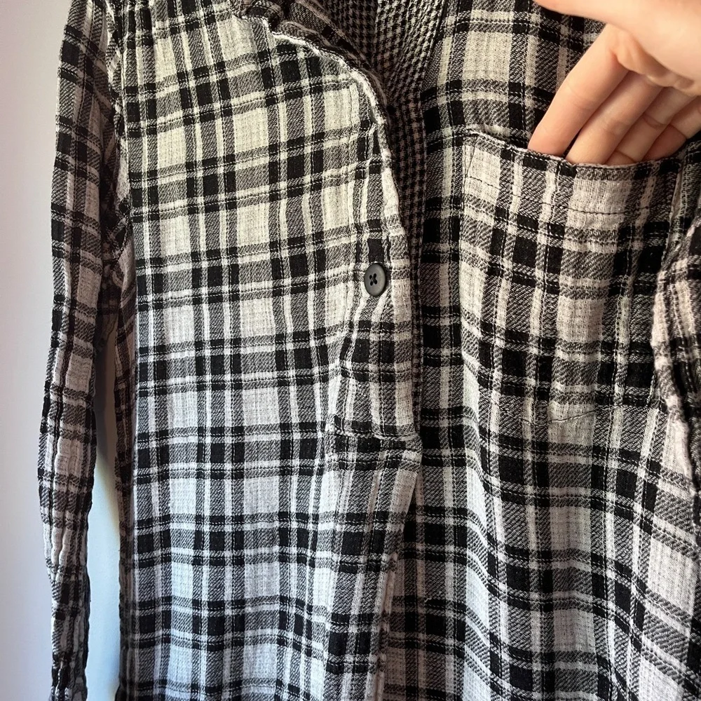 Madewell Double Gauze Plaid Shirtdress
